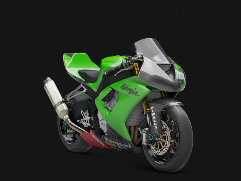 Kawasaki Ninja ZX 10R EM 2008 - RIDE 5 motorcycle from Kawasaki