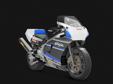 Kawasaki ZX R 750 RM 1989 - RIDE 5 motorcycle from Kawasaki